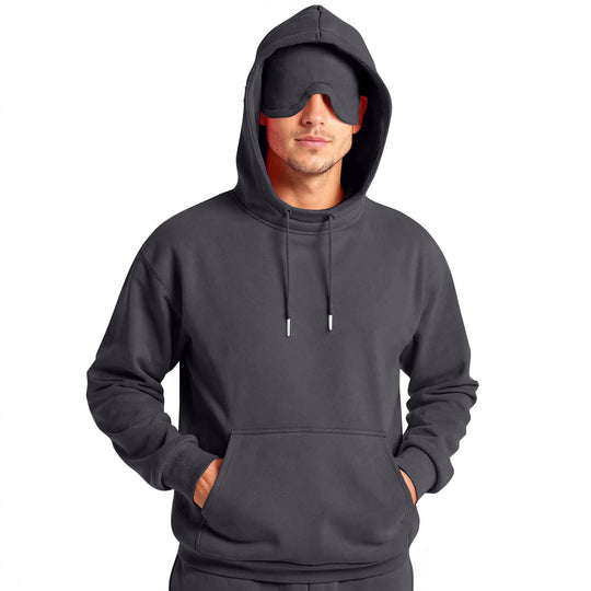 Herren Kapuzenpullover mit Kängurutasche und regulierbarem Tunnelzug Nord Taschen