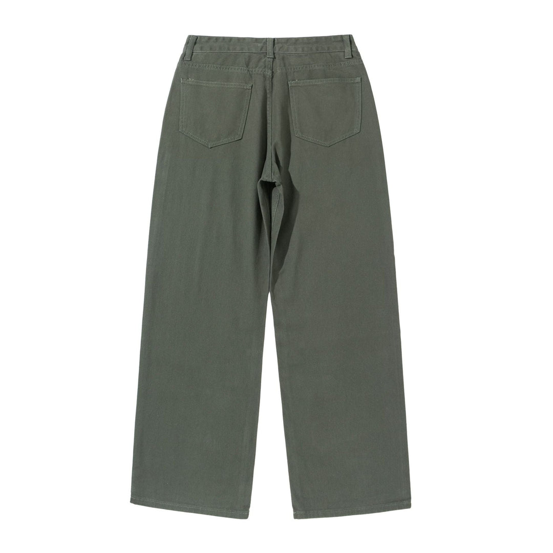 Damen Weite Cropped-Hose mit hohem Bund, geradem Bein und Five-Pocket-Design Nord Taschen