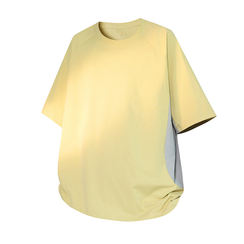 Damen Oversize-T-Shirt mit Raglanärmeln, atmungsaktiven Seiteneinsätzen und Rundhalsausschnitt Nord Taschen