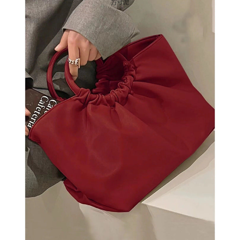 Damen Einkaufstasche mit modernem Faltendesign und robustem Tragesystem Nord Taschen
