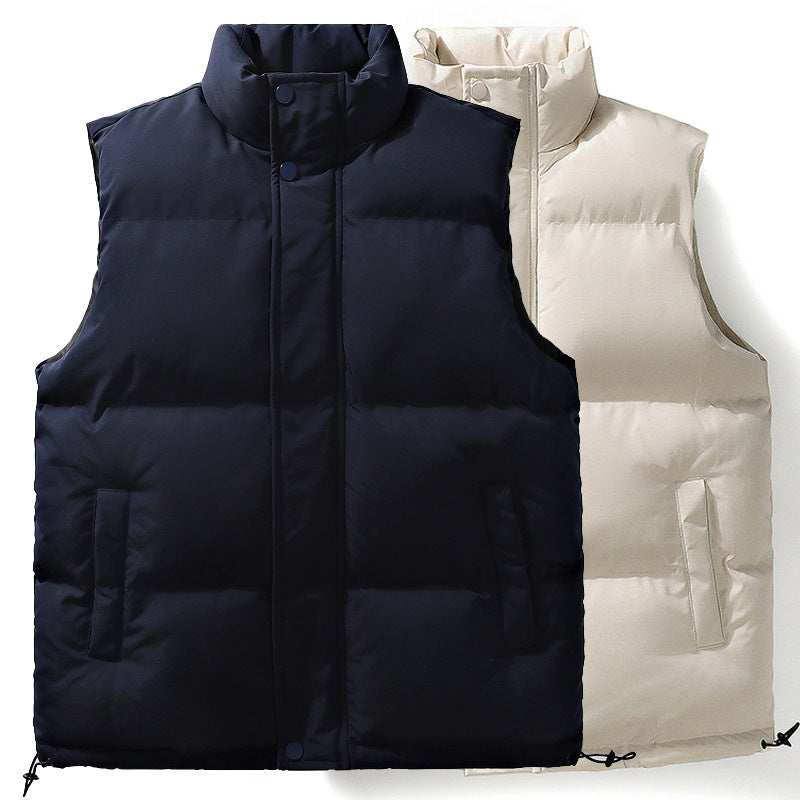 Damen Oversize Puffer‑Weste mit hohem Stehkragen, Frontblende und verstellbarem Kordelzugsaum Nord Taschen