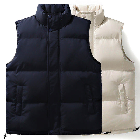 Damen Oversize Puffer‑Weste mit hohem Stehkragen, Frontblende und verstellbarem Kordelzugsaum Nord Taschen