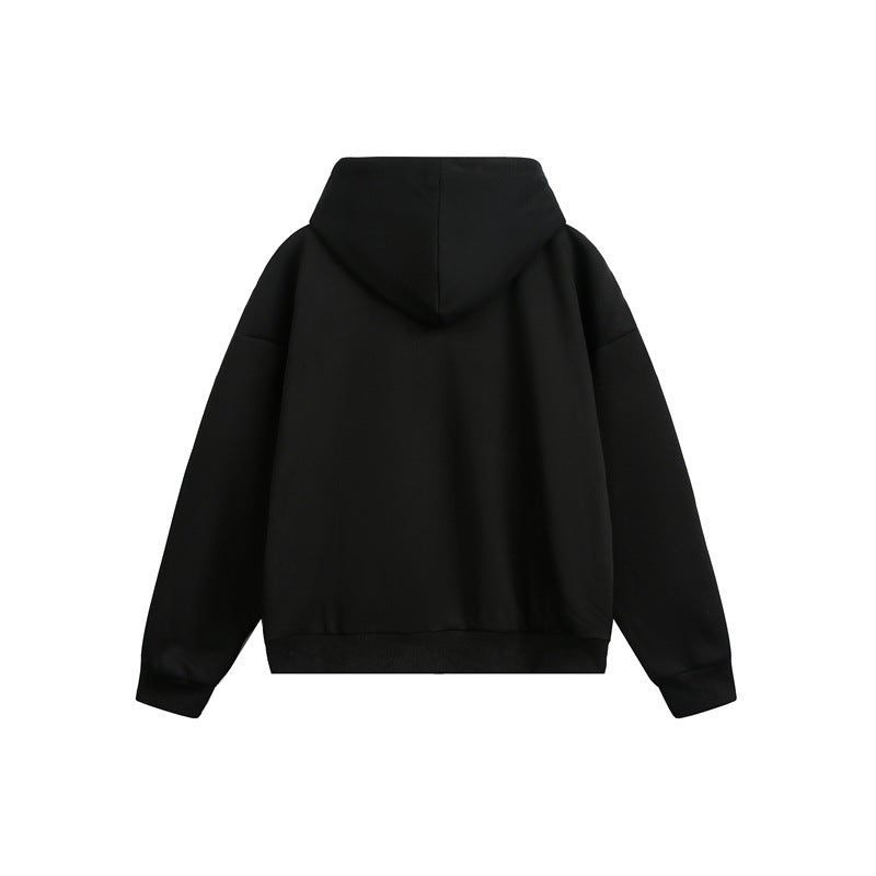 Unisex Kapuzen‑Sweatjacke mit Zweiwege‑Reißverschluss und kariertem Kapuzenfutter Nord Taschen