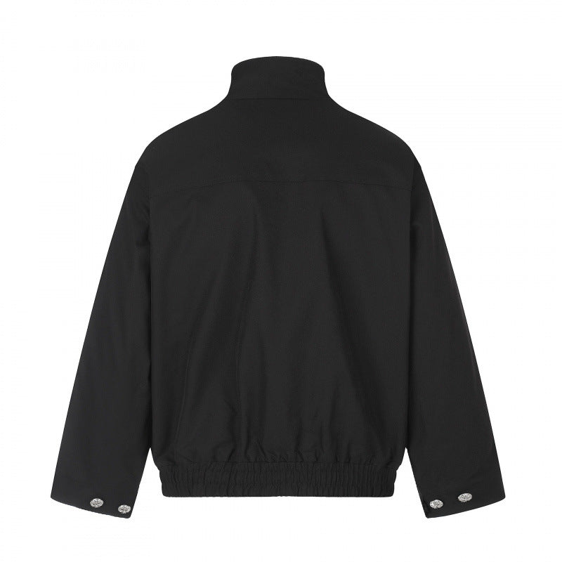 Unisex Kurzblouson im Boxy‑Cut mit Stehkragen, Pattentaschen und elastischem Saum Nord Taschen