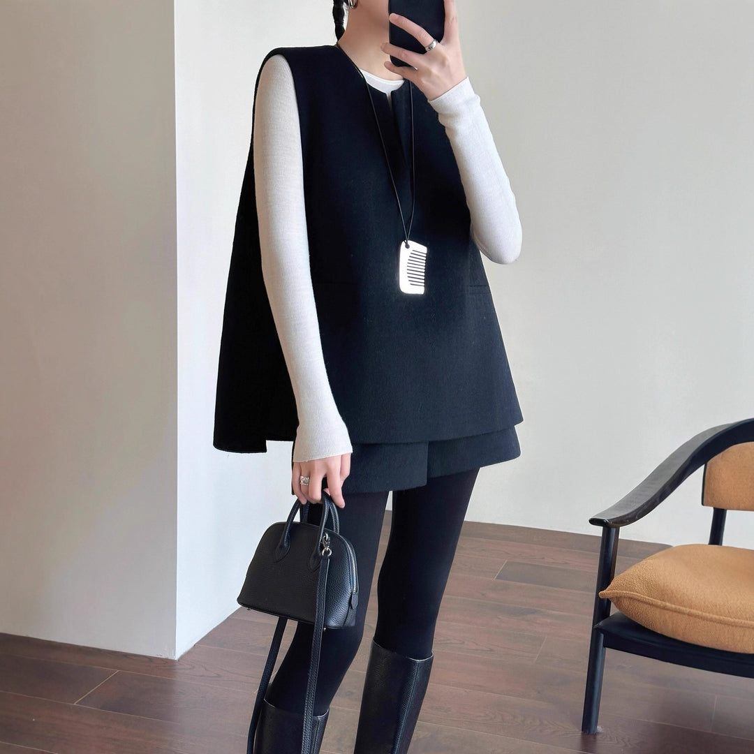 Damen Elegante Weste aus feinem Stoff Nord Taschen