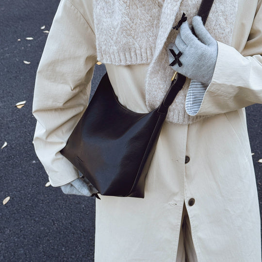 Damen stilvolle Hobo-Tasche aus hochwertigem Leder Nord Taschen