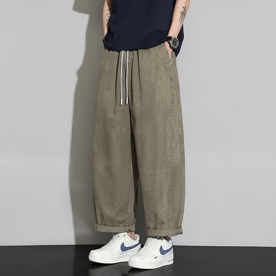 Herren Weite Baggy-Freizeithose mit Tunnelzugbund & Kordelzug Nord Taschen