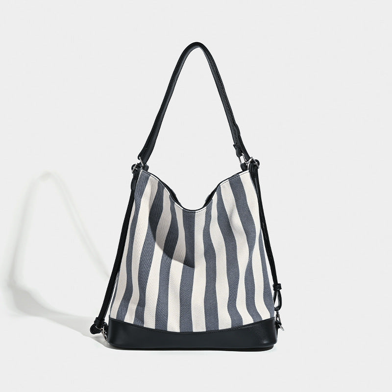 Damen Hobo-Tasche mit modernem Streifenmuster und vielseitigem Innenraum Nord Taschen