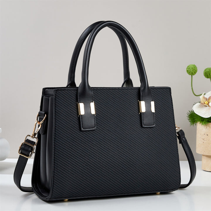 Damen Handtasche mit strukturiertem Gewebe und abnehmbarem Schultergurt Nord Taschen