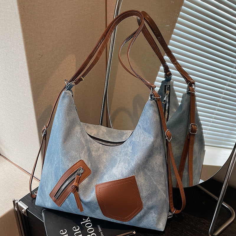 Damen Hobo-Tasche aus strapazierfähigem Canvas mit mehreren Fächern Nord Taschen