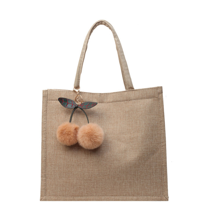 Damen Jute-Shopper-Tasche mit stilvollem Design Nord Taschen