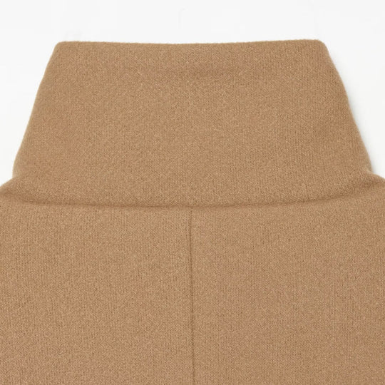 Damen Kurz-Capejacke aus Wollmix mit hohem Rollkragen und Manschetten-Detail Nord Taschen