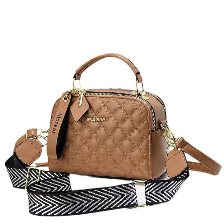 Damen Handtasche im eleganten Steppdesign mit abnehmbarem Schulterriemen Nord Taschen