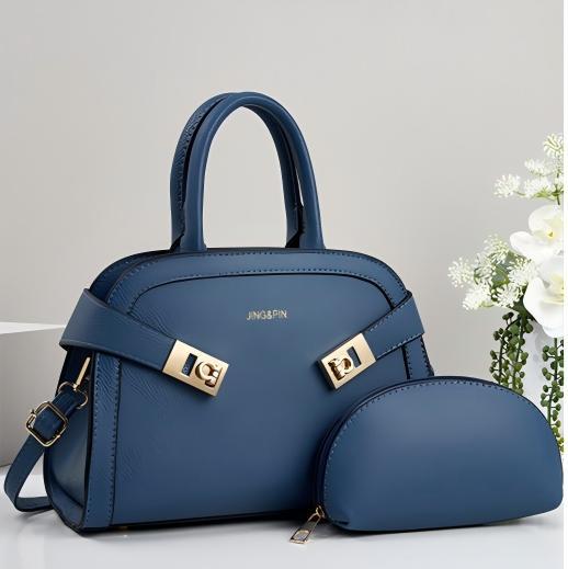 Damen Elegante Handtasche mit abnehmbarer Kosmetiktasche Nord Taschen