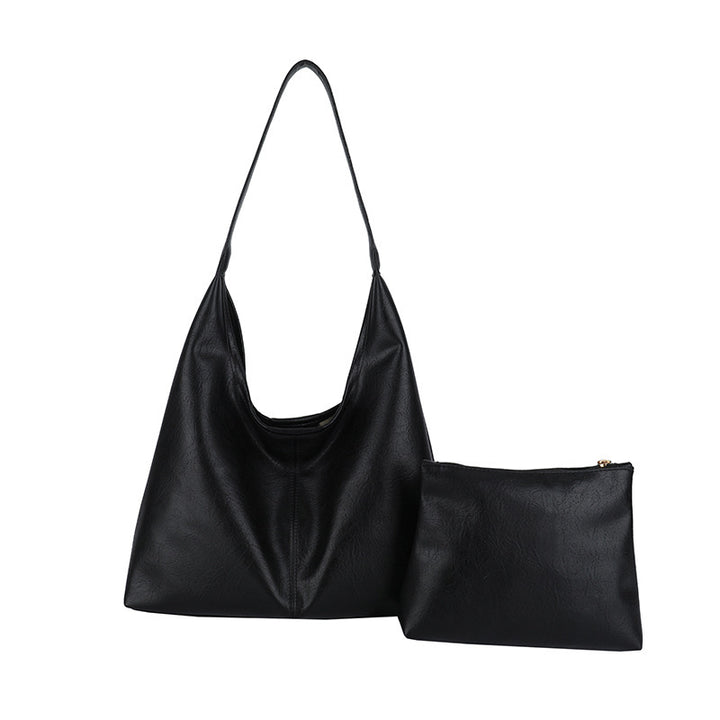 Damen geräumige Ledertasche mit weichem Griff Nord Taschen
