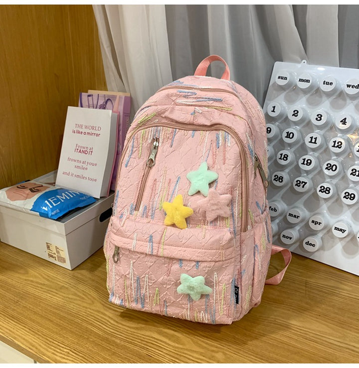 Damen-Rucksack mit buntem Stickdesign und praktischen Fächern Nord Taschen