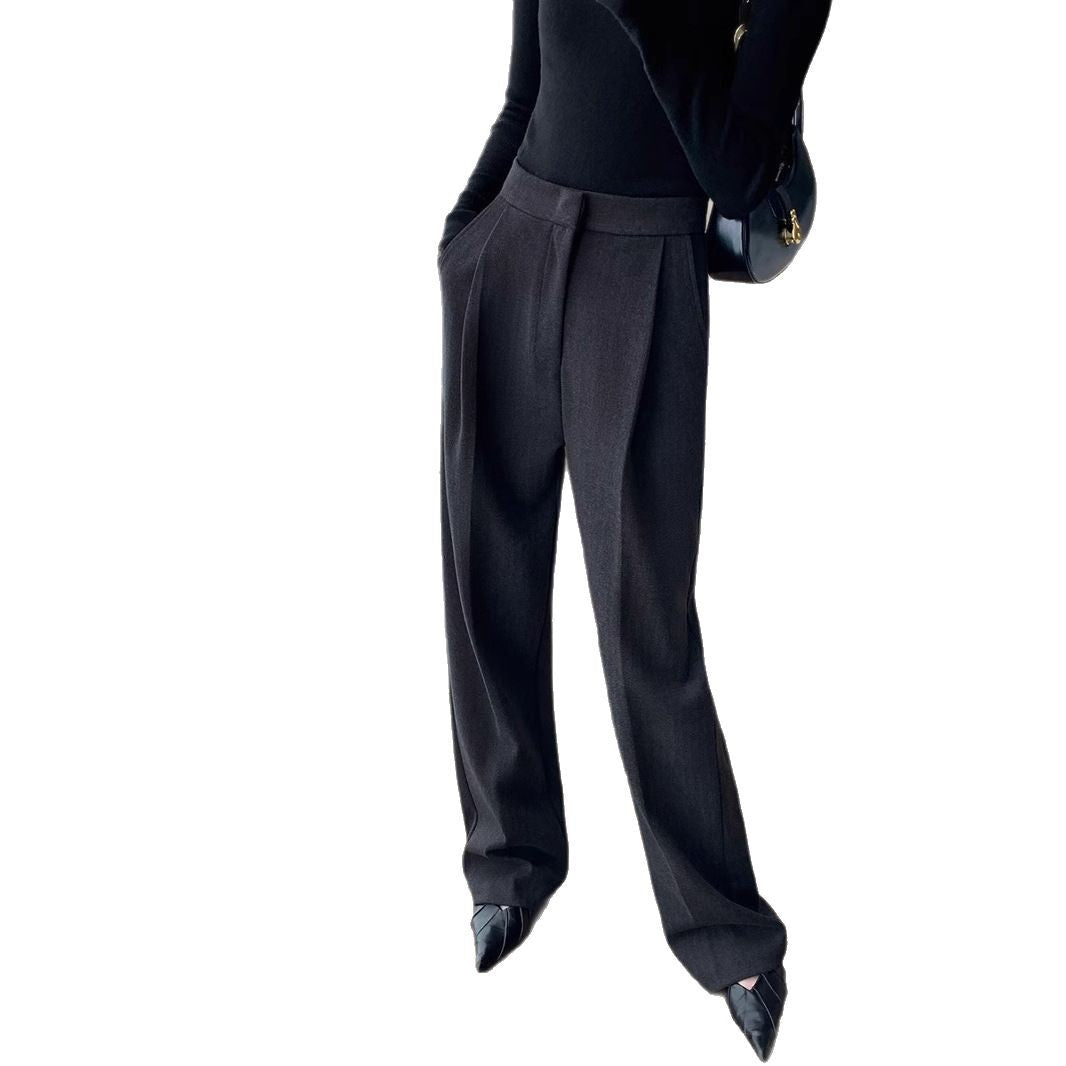 Damen Elegante Hoch taillierte Hose Nord Taschen