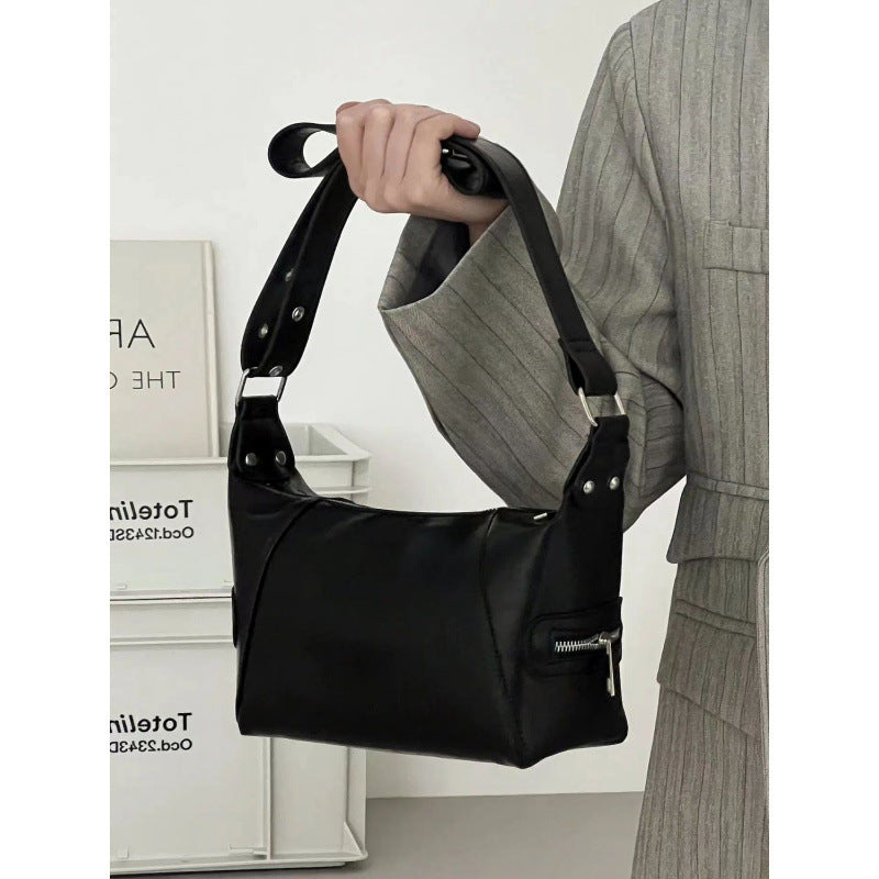 Damen Hobo-Tasche mit elegante Faltoptik und weichem Kunstleder Nord Taschen
