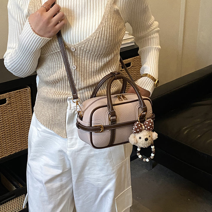 Damen Mini-Handtasche mit abnehmbarem Teddy-Anhänger Nord Taschen
