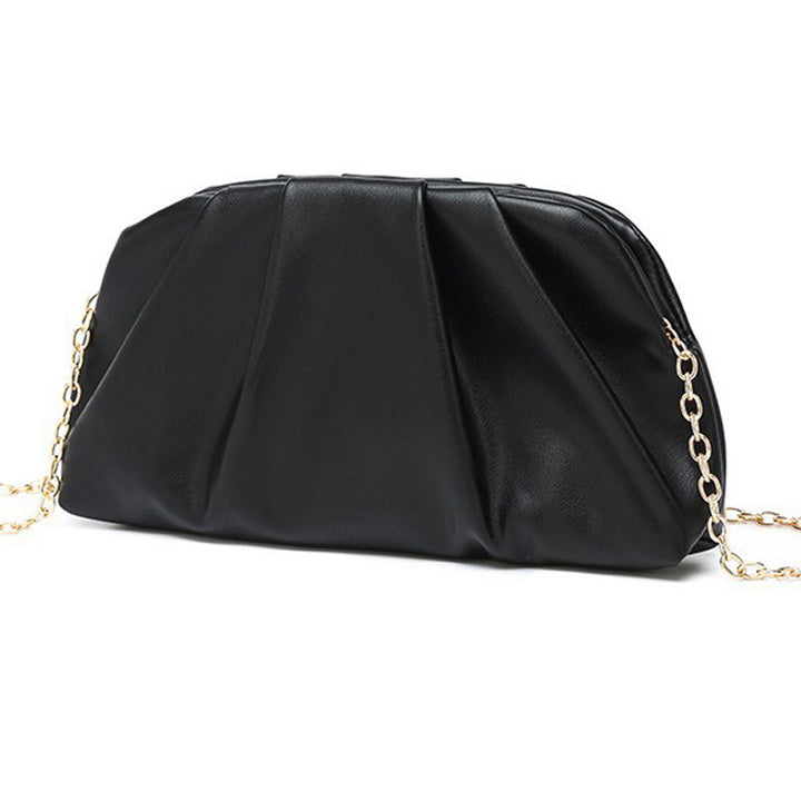 Damen elegante Clutch mit raffiniertem Faltendesign Nord Taschen