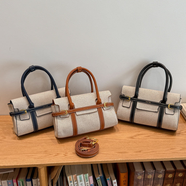 Damen Tragetasche mit eleganten Lederakzenten Nord Taschen