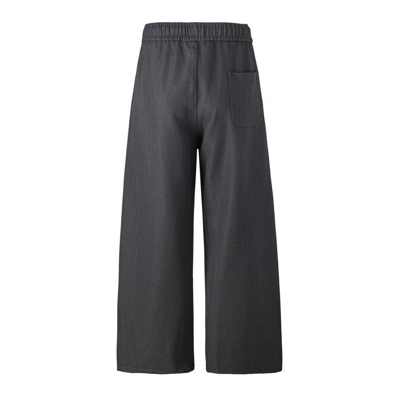 Damen Elegante Culotte-Hose mit weitem Bein, Bügelfalte und elastischem Komfortbund Nord Taschen