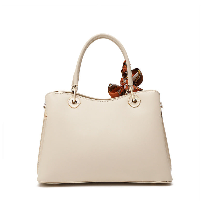 Damen elegante Handtasche mit floralem Stickdesign und modischem Schal Nord Taschen