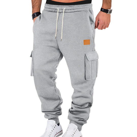 Herren Cargo-Jogginghose mit Seitentaschen und elastischem Bund