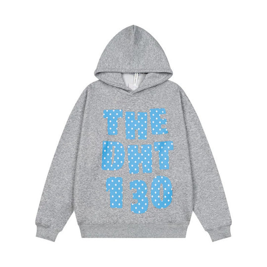 Unisex Oversize-Kapuzenpullover mit Statement-Print und Polka‑Dot-Applikation Nord Taschen