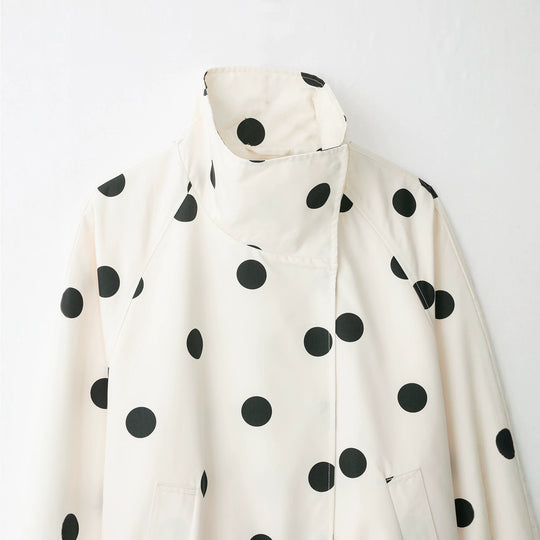 Damen Kurzjacke im Cape‑Stil mit Stehkragen und Ballonärmeln Nord Taschen