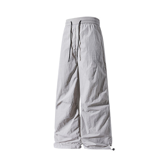 Unisex Weite technische Nylon-Hose mit Kordelzug und verstellbarem Saum Nord Taschen