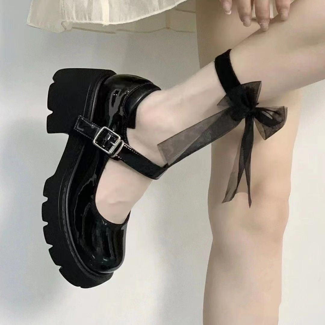 Damen Stilvolle Plateauschuhe mit verstellbarem Riemen Nord Taschen