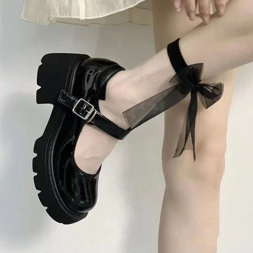 Damen Stilvolle Plateauschuhe mit verstellbarem Riemen Nord Taschen
