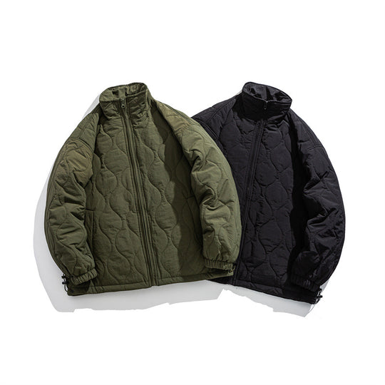 Unisex Boxy-Steppjacke im Military-Liner-Stil mit hohem Stehkragen und verstellbarem Saum Nord Taschen