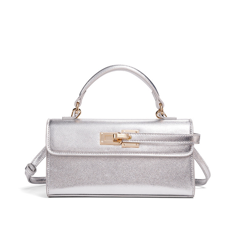 Damen Umhängetasche mit kunstvollem geflochtenem Design und goldenen Akzenten Nord Taschen