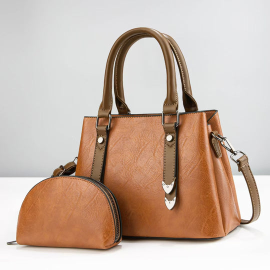 Damen Handtasche mit abnehmbarem Schulterriemen und praktischer Kosmetiktasche Nord Taschen