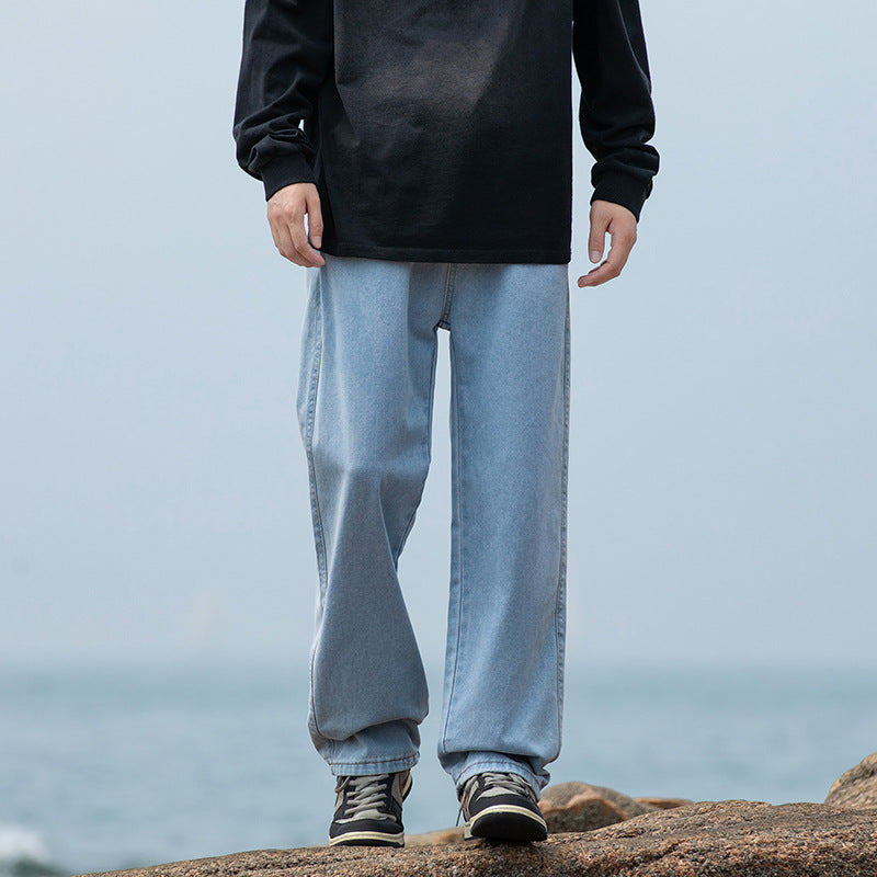 Herren weite Baggy-Jeans im Vintage‑Workwear‑Look mit relaxed Sitz und geradem Bein Nord Taschen