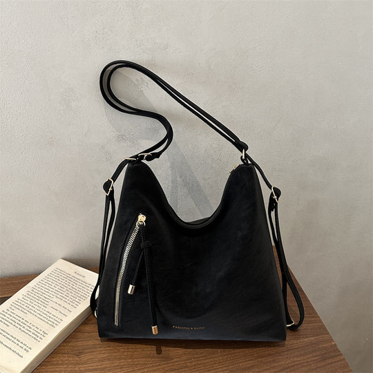 Damen Hobo-Tasche mit elegantem Reißverschluss und verstellbarem Schulterriemen Nord Taschen