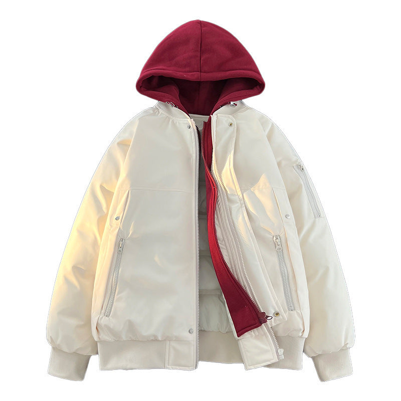 Damen Urbaner Oversized Winterjacke Nord Taschen