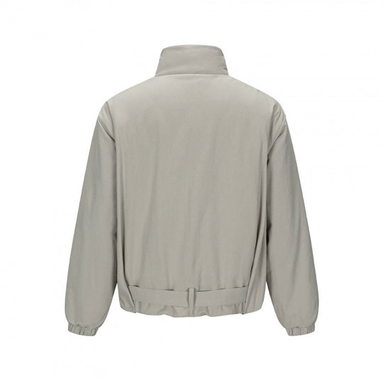 Herren Kurze technische Blousonjacke mit hohem Stehkragen, Taillengürtel und elastischen Bündchen Nord Taschen