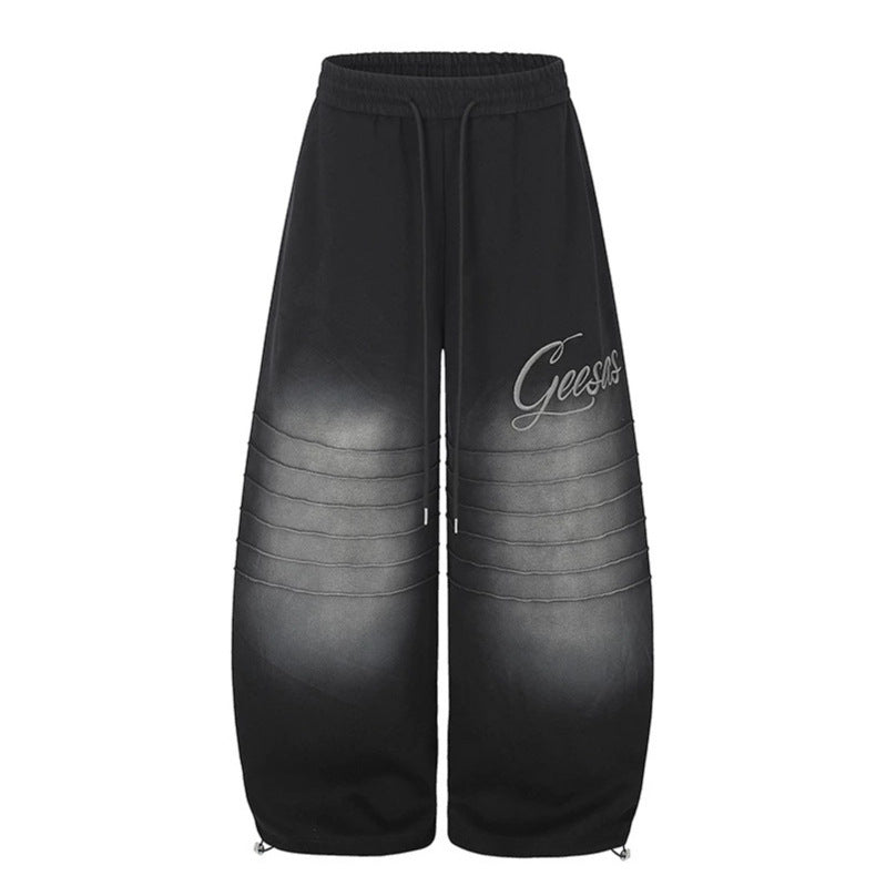 Damen Extraweite Palazzo-Sweathose mit Steppdetails, Tunnelzugbund und verstellbarem Saum Nord Taschen