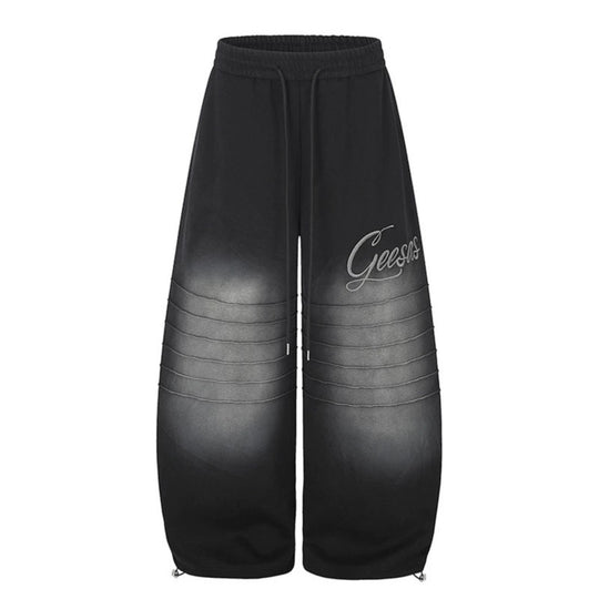 Damen Extraweite Palazzo-Sweathose mit Steppdetails, Tunnelzugbund und verstellbarem Saum Nord Taschen