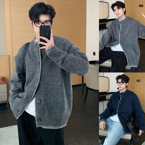 Herren Modischer Strickpullover mit Knopfleiste Nord Taschen 1787964611