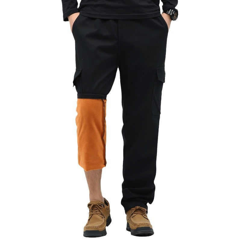Herren Technische Cargohose mit Thermofutter-Innenbein, aufgesetzten Taschen & verstellbarem Saum Nord Taschen