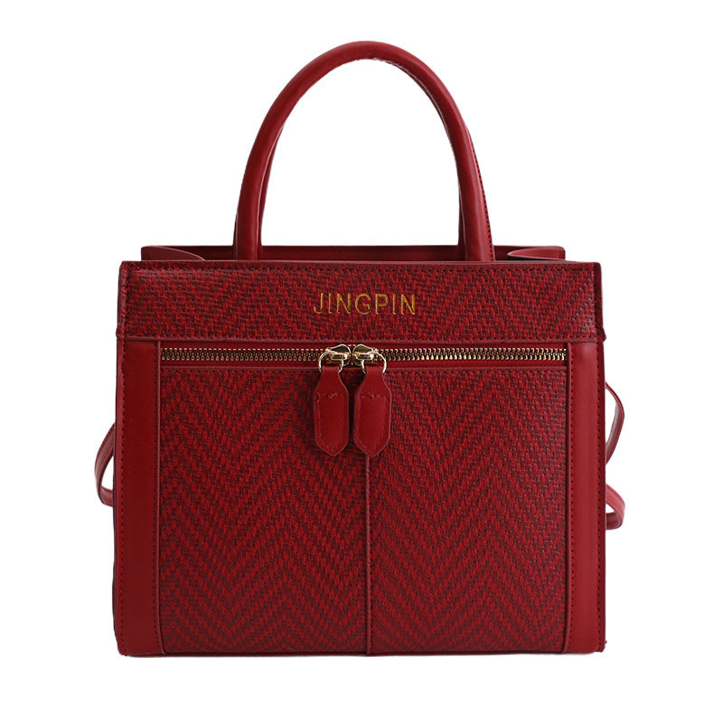Damen elegante Tragetasche mit strukturiertem Gewebemuster Nord Taschen