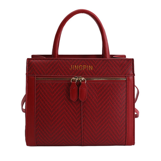 Damen elegante Tragetasche mit strukturiertem Gewebemuster Nord Taschen