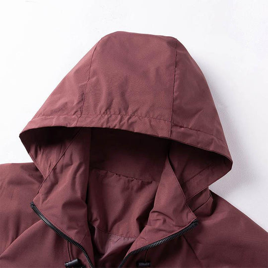 Herren Leichte Outdoorjacke mit verstellbarer Kapuze Nord Taschen