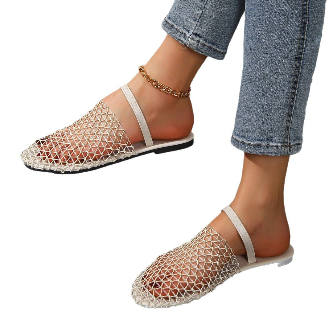 Damen  gewNord Taschente Netz-Mules mit Slip-On-Funktion, offener Ferse und flexiblem Leichtsohlen-Design Nord Taschen