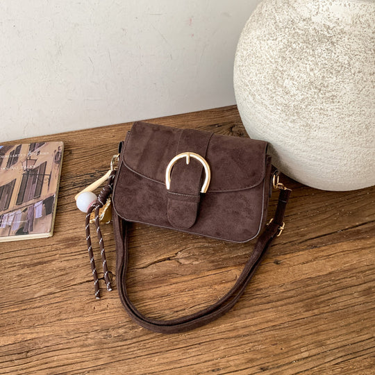 Damen elegante Umhängetasche mit stylischen goldenen Akzenten Nord Taschen