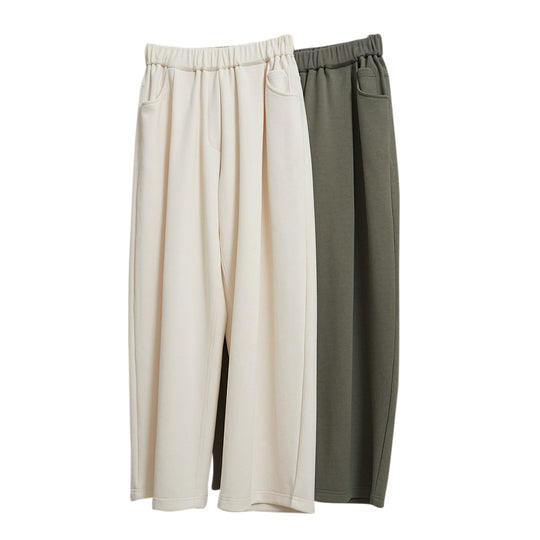 Damen Weite High‑Waist Palazzo‑Loungehose mit elastischem Bund Nord Taschen